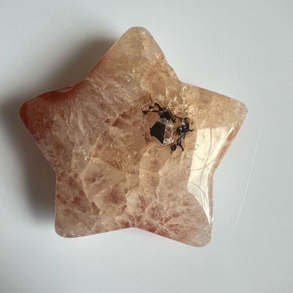 Carnelian Crystal Star Carving (3)‎ - Picture 6 of 9